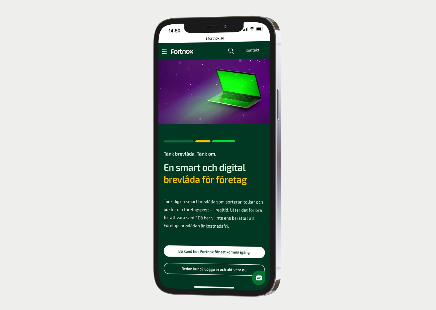 Fortnox digital brevlåda mobilvy 1520